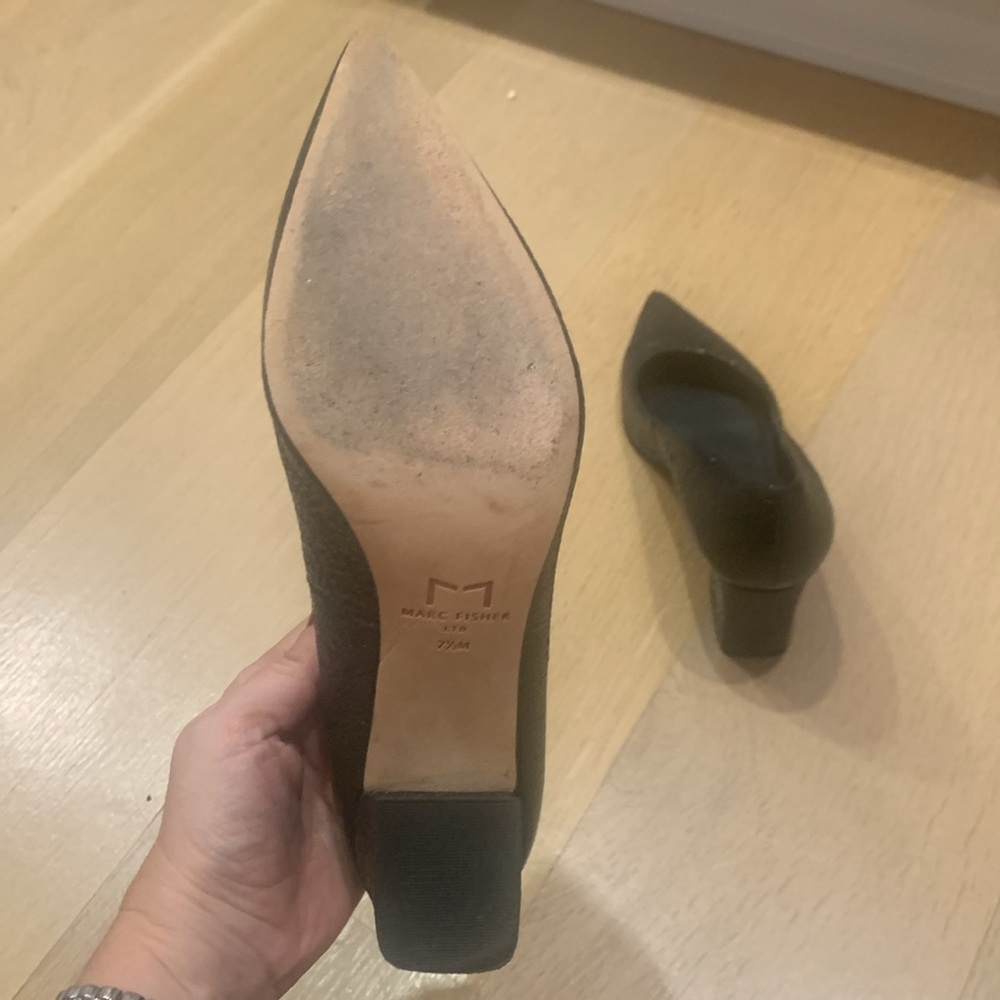 Marc Fisher Zala Block Heel Pointy Toe Pump - image 7